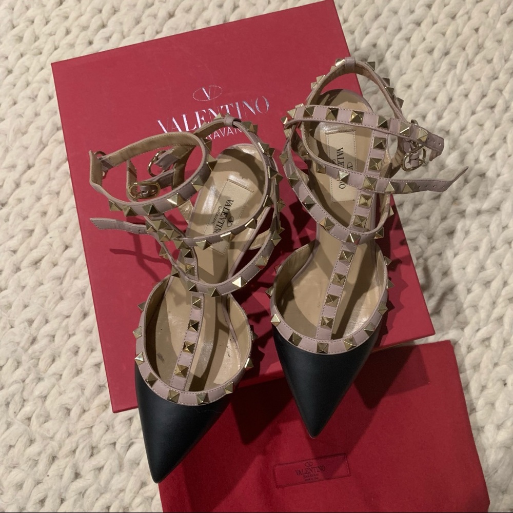 Valentino Rockstud kitten heel size 7.5